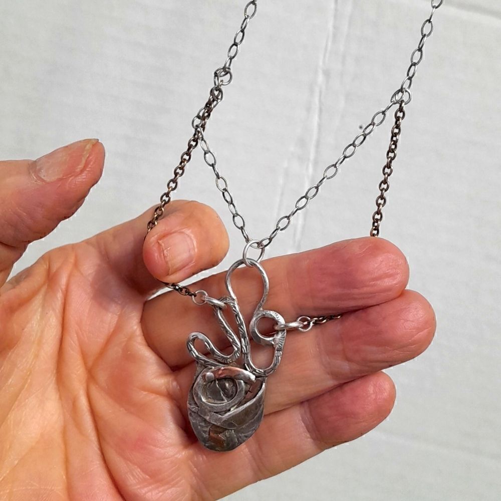 Sterling Silver with copper embellishments Necklace
